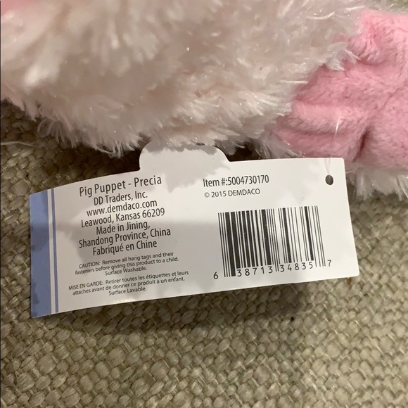 Plush Pig Puppet 14” NWT - Picture 2 of 2